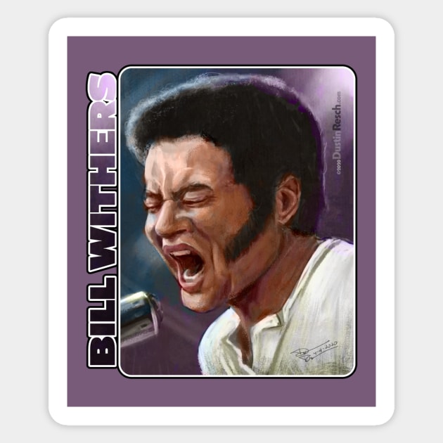 Bill Withers Sticker by Dustin Resch